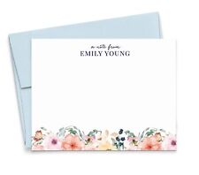 Personalized Floral Stationery Set, Personalized stationary for Women, Your C... picture