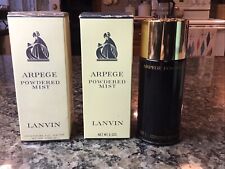 VINTAGE LOT LANVIN ARPEGE Perfume Powdered Mist Talc 6 oz NEW SEALED #803 FRANCE picture