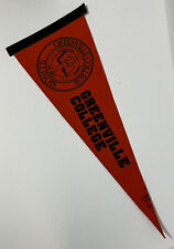 Greenville College Pennant Banner Illinois 2ft Long Orange and Navy Blue Felt picture