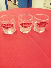 L👀K O'DONNELLS Irish Cream Drinking Glasses 3” Tall- 3 Liquor Glass Collectible picture