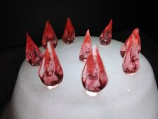 25 Large Pink Diamond Glitter Bulbs Ceramic Christmas Tree Lights *1/8