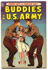 Buddies in the U.S. Army #2-1953-Incredible Good Girl Art-Avon comic book picture