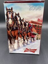 2008 Budweiser Holiday Stein Mug Christmas Clydesdale 75th Anniversary NIB COA picture