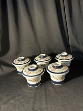Vintage Japanese Teacups With Lids Set Of 5  picture