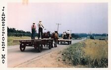 Jamesport MO Missouri Daviess County Amish Farmers Homestead Vtg Postcard W9 picture