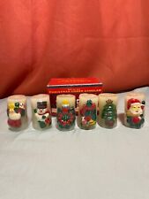 Vintage Christmas Cheer Candles Set Of 6 In Box picture