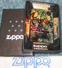ZIPPO 540 FUSION Lighter  COLORFUL TIGER  DESIGN 46145 SEALED Mint NEW IN BOX picture