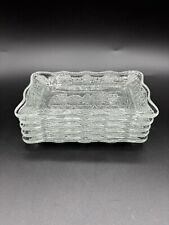 Vintage Tiara by Indiana Glass Small or Mini Last Supper Plate Clear 5 1/2