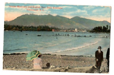 Grouse Mountain and English Bay from Kitsilano Vancouver B C Postcard picture