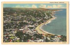 Laguna Beach California c1930's aerial, residences, hotel, beach, Pacific Ocean picture