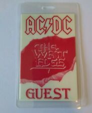AC/DC Backstage Concert The Razors West Edge Glow In The Dark 1990 NOS Hard Rock picture