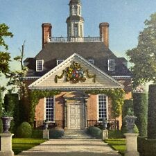 Postcard VA Governor's Palace Garden Colonial Williamsburg Inc Runca 1951 picture