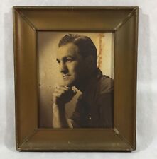 Vintage Male Black & White Professional Portrait Wood Framed picture