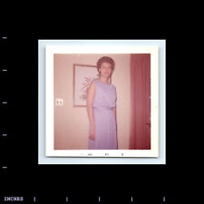 Square Color Photo WOMAN IN DRESS 1963 picture