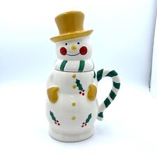 Temp-tations by Tara Snowman Mug Yellow Hat Mittens 12 Ounce Christmas picture