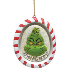 Jim Shore Dr. Seuss Grinch Rotating Naughty / Nice Christmas Ornament ND6010790 picture