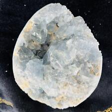 Natural Beautiful Blue Celestite Crystal Geode Cave Mineral Specimen Aura 9.02LB picture
