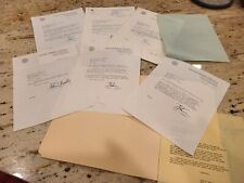 Glenn Seaborg signed letters/ Lot including 7 signed by Seaborg. Good content picture
