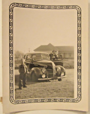 1939 FORD Standard Tudor Sedan, with four fog lights, b&w 1940's photo, 4