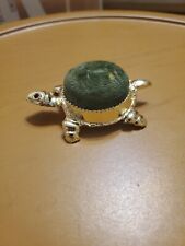 Vintage Gold Tone Pin Cushion Turtle picture