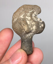 Pre-Columbian Anthropomorphic Monkey's Puppet Head Terracotta Ancient Pottery picture