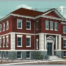 c1910s Iowa Falls, IA Ellsworth College Library Bartlett PC Cancel Misprint A195 picture