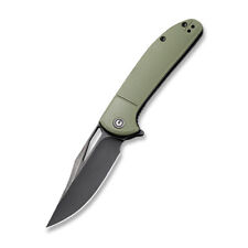 CIVIVI Ortis Folding Knife OD Green Handle Plain Edge Black Stonewash  C2013C picture