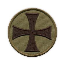 The Templar Cross - round patch, subdued Patch/Badge Embroidered picture