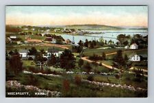 Wiscassett ME-Maine, Panoramic View Wiscassett, Vintage Postcard picture