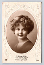 RPPC Portrait Young Girl Possibly Child Actress Hanni Reinwald Postcard picture