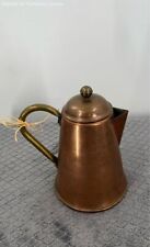 Vintage Spartan Copperware Copper & Brass Coffee/Tea Pot With Lid 7.5