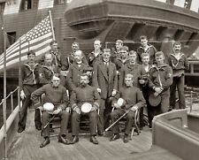 1898 USS FREELANCE & CREW 8.5 X 11 Photo picture