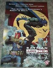 1995 Batman Judge Dredd Poster: 17x11 DC Detective Comics promo pin-up 1: 1990's picture