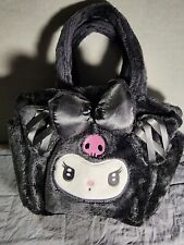 Sanrio KUROMI Black Midnight Lolita Plush Tote Bag New 💕 picture