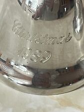 EUC Vintage 1989 Reed & Barton Silver Annual Christmas Bell picture