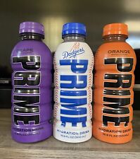 3 Collector, Rare Prime Hydration Drinks Orange  Purple and LA Dogers picture