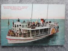 Antique Glass Bottom Boat Empress, Avalon, Santa Catalina Island Postcard 1912 picture