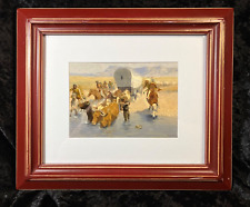 The Emigrants Painting Frederick Remington Western Indians Art Print Framed picture