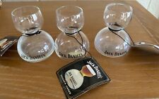 Set of 3 Unused 2001 Jack Daniels Old Double Bubble Shot Glass Chaser Jiggers picture
