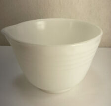 Vintage Pyrex White Milk Glass Mixing Bowl Ribbed Large Number 8 Hamilton Beach picture