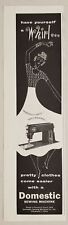 1953 Print Ad Domestic Brand Sewing Machines Made in Cleveland,Ohio picture