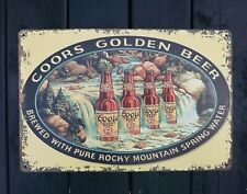 Coors Banquet Beer Vintage Style Metal Sign Golden, Colorado Brewery picture