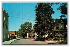 Lakeside OH Ohio Walnut Avenue Street View Postcard Posted 1968 picture