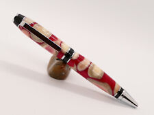 Beautiful Hand turned Handmade Cigar Style Pen Resin with embedded deer antler picture