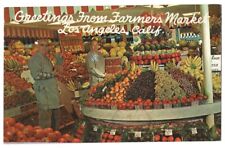 Los Angeles California c1950's Original Farmers Market, vendors, men, Fruit Fair picture