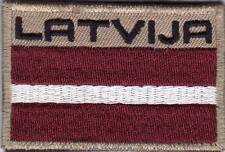 LATVIA. Latvian Army NATIONAL FLAG & TITLE PATCH. VLCRO.  picture