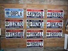 Alabama Lot of 10 Expired 2019 Mixed Military License plates 08PL6 picture