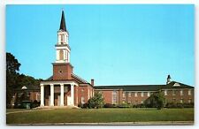 1950s SWAINSBORO GA FIRST BAPTIST CHURCH WEST MAIN ST UNPOSTED POSTCARD P3804 picture