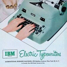 1954 IBM Electric Typewriter Attractive Office Secretary 10.5x14
