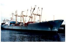 Franciszek Zubrzycki Polish Ocean Lines Cargo Ship Loaded Photo Vintage 4x6